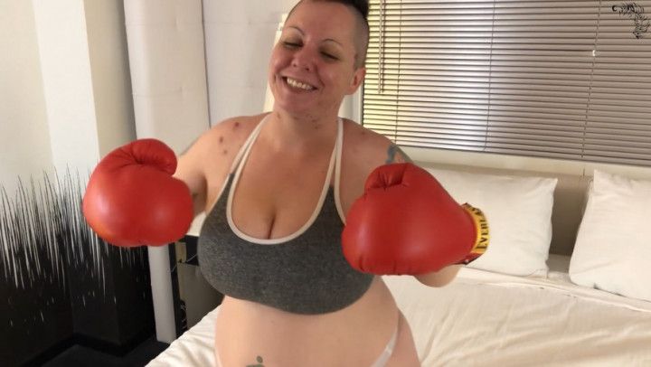 Boxing Babe Beat Down and Handjob
