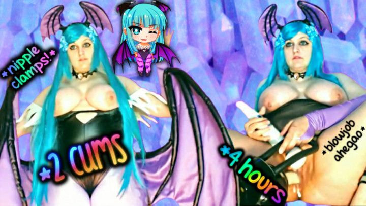 Morrigan Succubus 2 CUMS BDSM Creamy FM