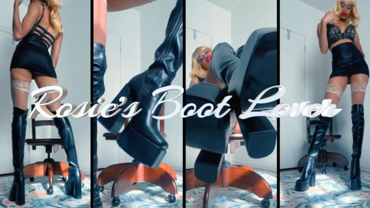 Rosie's Boot Lover- Ebony Femdom Goddess Rosie Reed