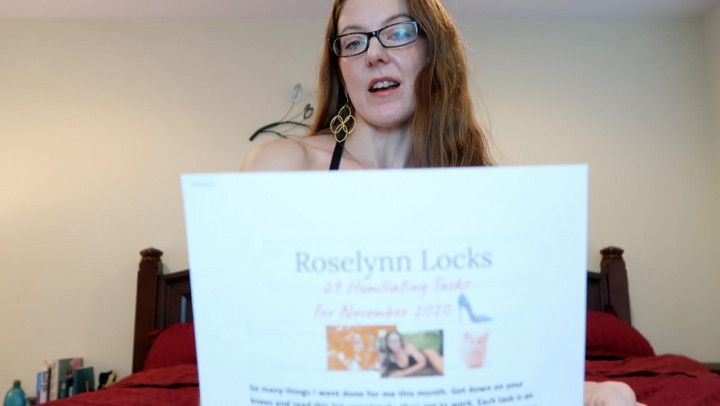 29 Humiliating Tasks for November 2020