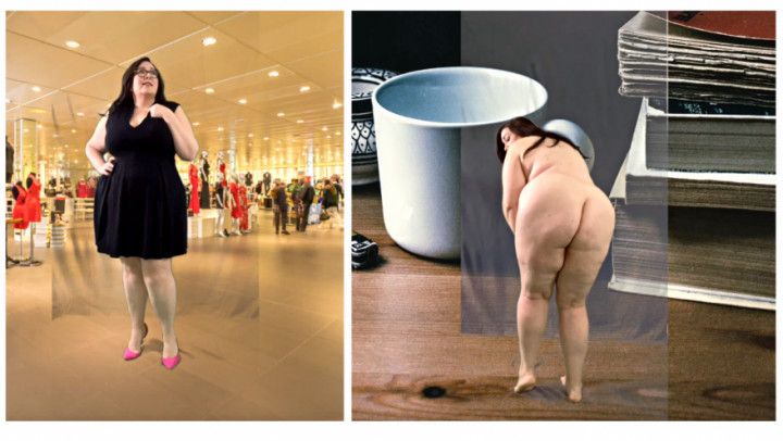 Curvy BBW Thief Gets Shrunk