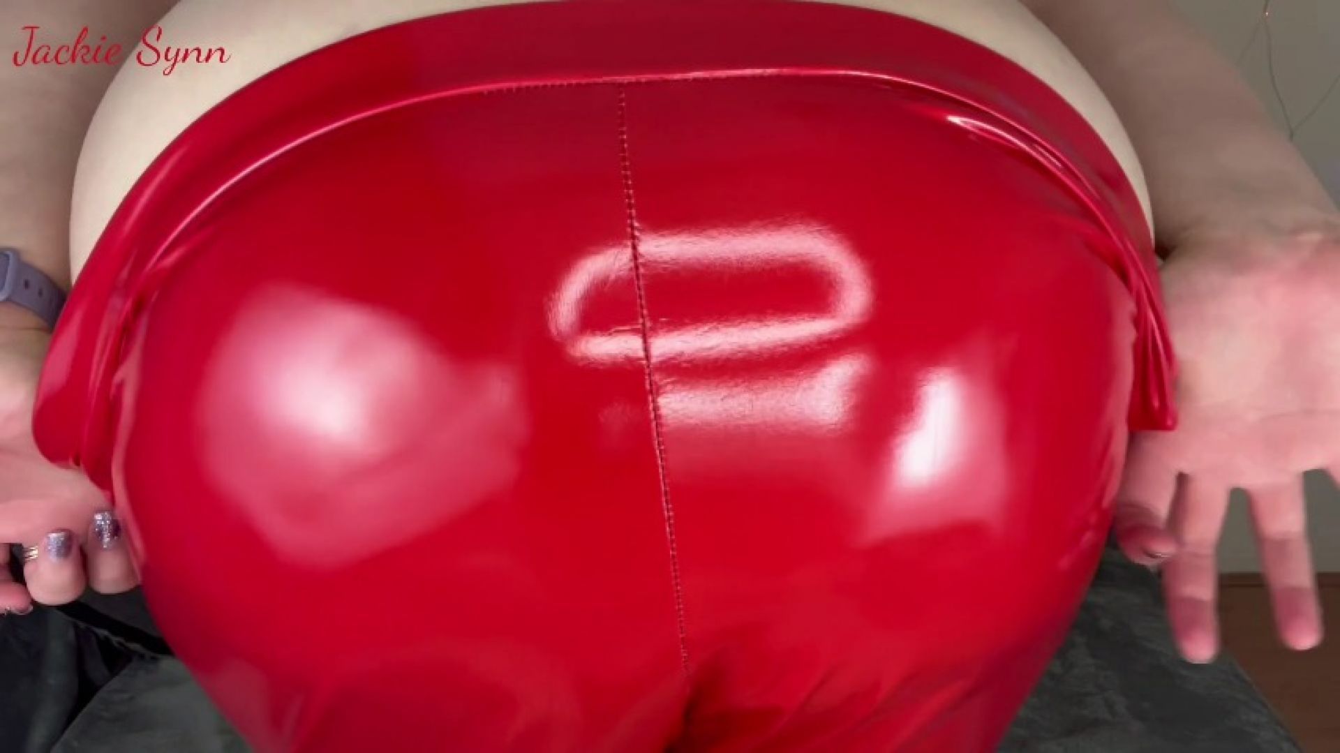 Homewrecker Goon All Night for Red Latex Trousers