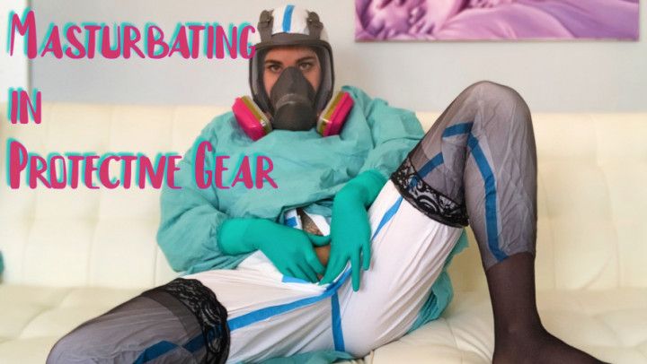 Masturbating in Protective Gear