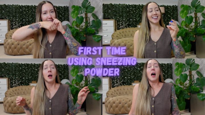 First Time Using Sneezing Powder