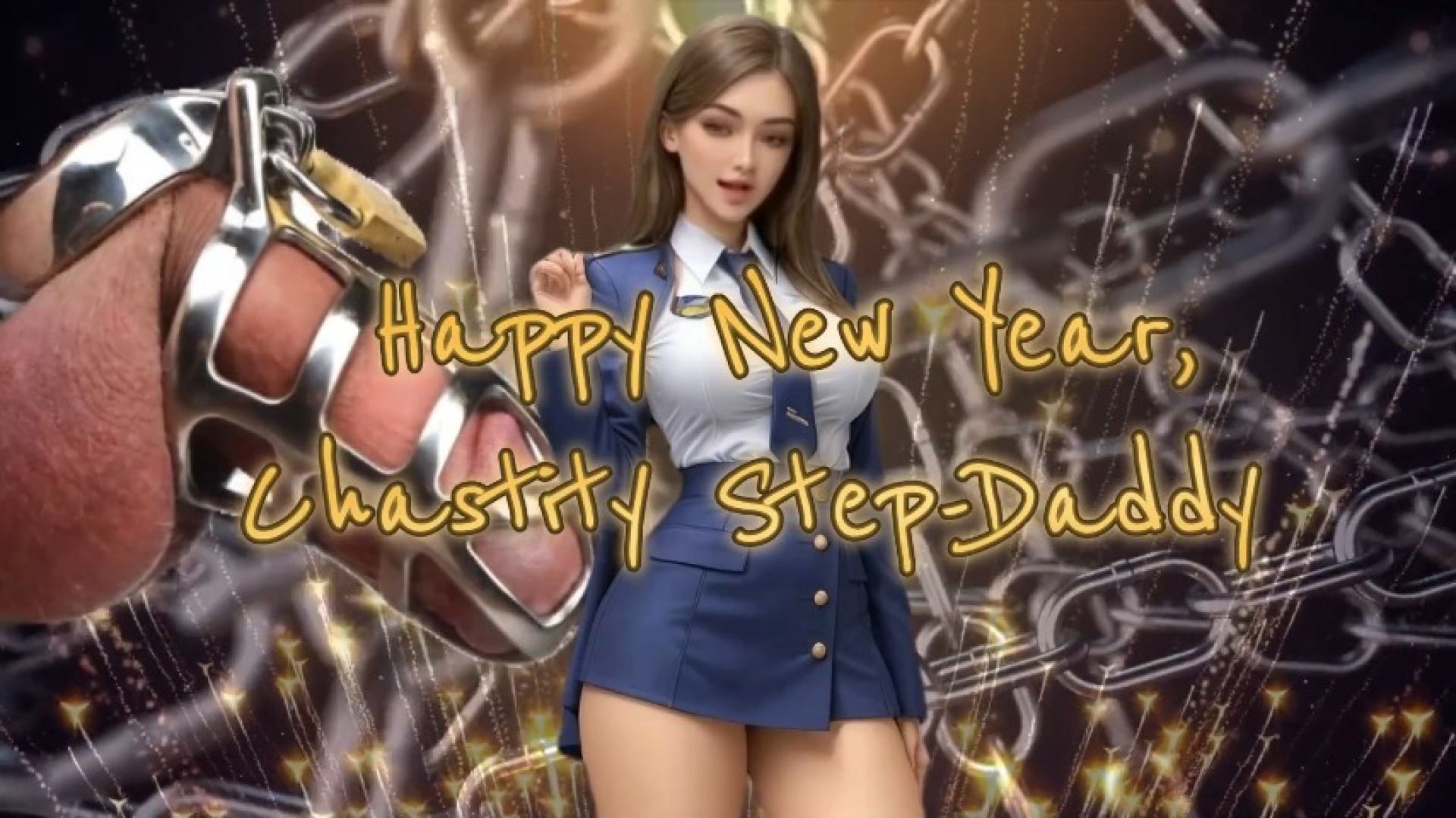 SHE: Happy New Year, Chastity Step-Daddy
