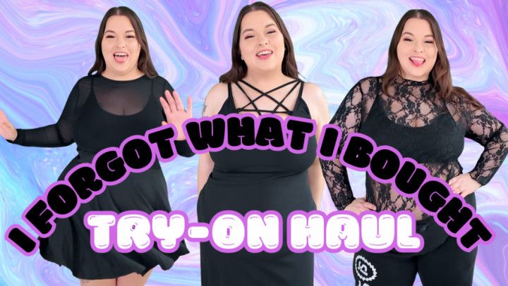 I FORGOT WHAT I BOUGHT - Plus Size Goth Try-On Haul