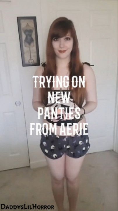 Trying On New Panties From Aerie