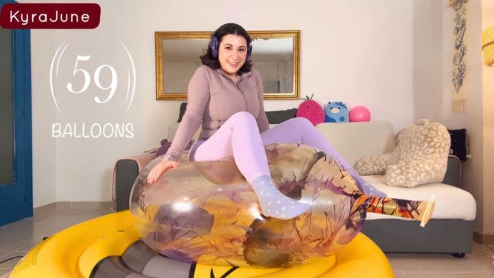 Small Girl versus Giant Balloon 59balloons RAB38