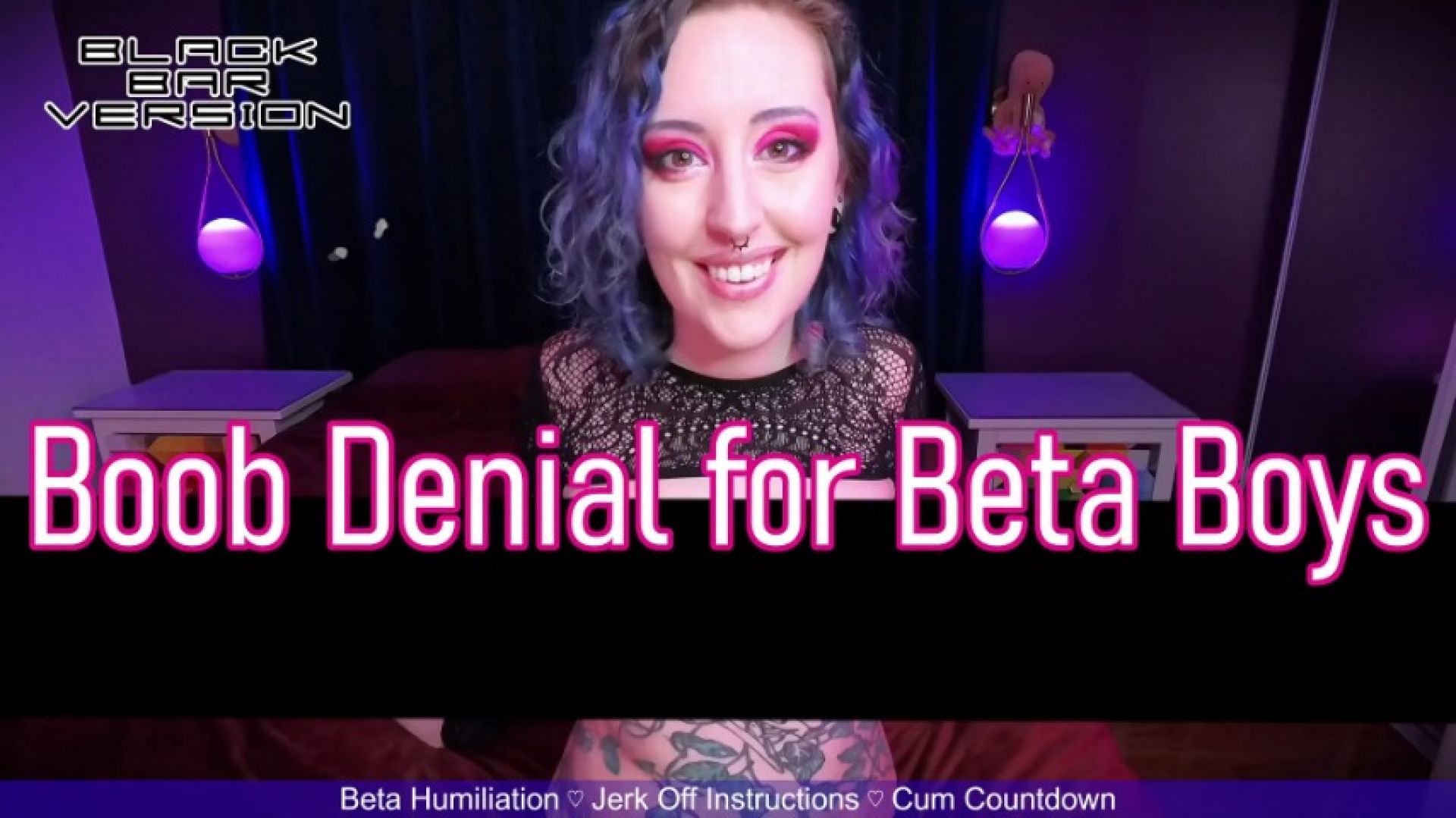 BOOB DENIAL FOR BETA BOYS - Black Bar Censored Boobs