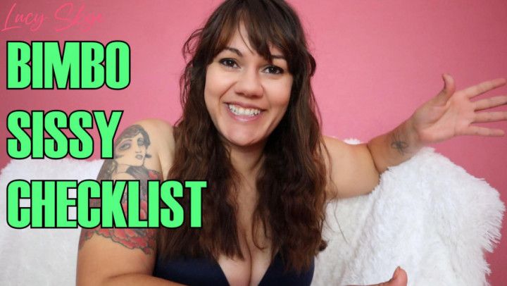 Bimbo Sissy Checklist