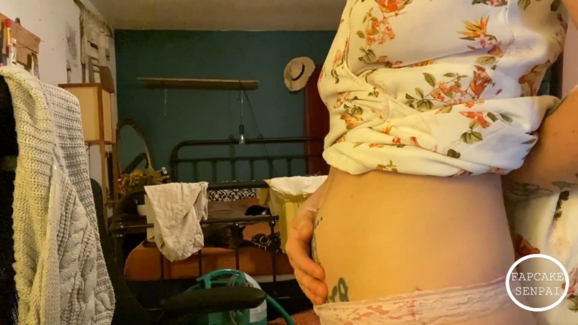 Desperate Showing Off My Bloated Bladder