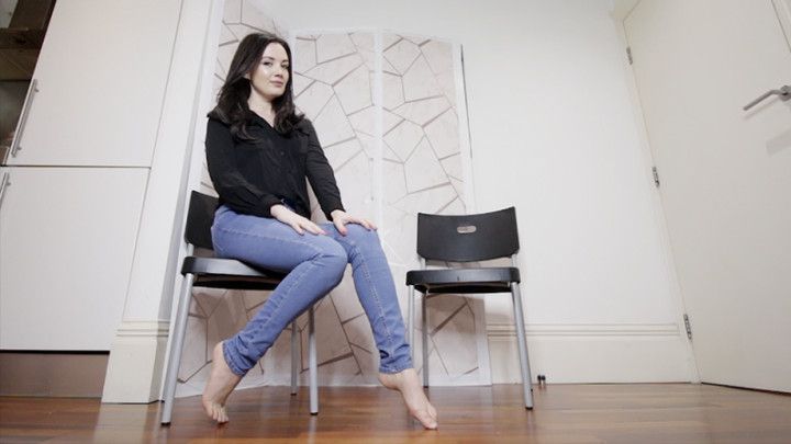 Jeans rewetting close ups peeing