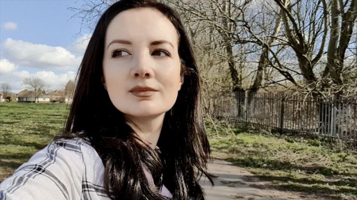 Outdoor blue panty wetting upskirt pee