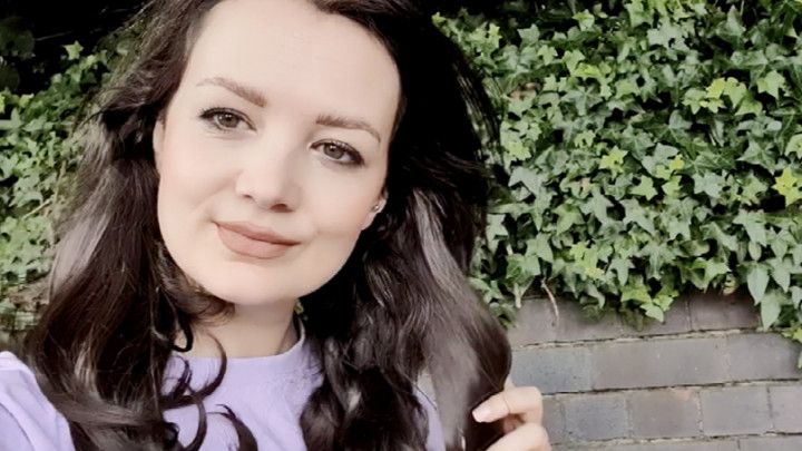 Outdoor pink panty upskirt wetting peeing