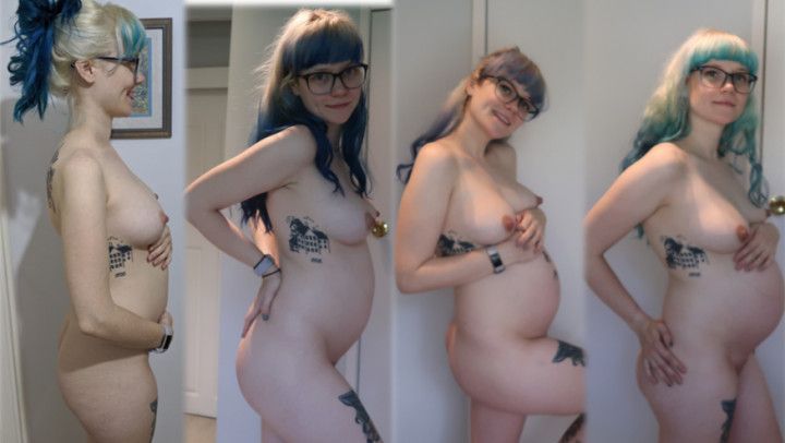 My Nude Pregnancy BELLY BUMP Growth