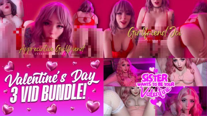 VALENTINE'S DAY 3 VID BUNDLE SOLO & BG