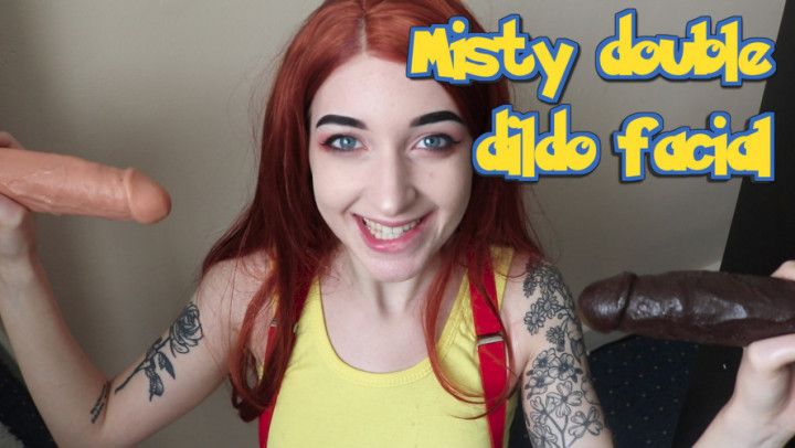 Pokemon Misty double dildo facial