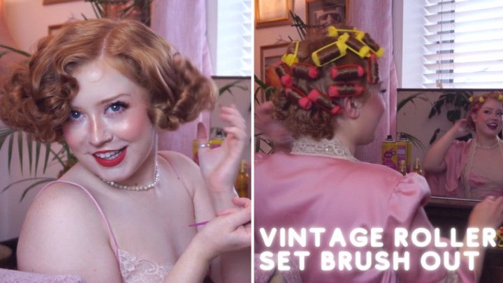 Vintage Roller Set Brush Out