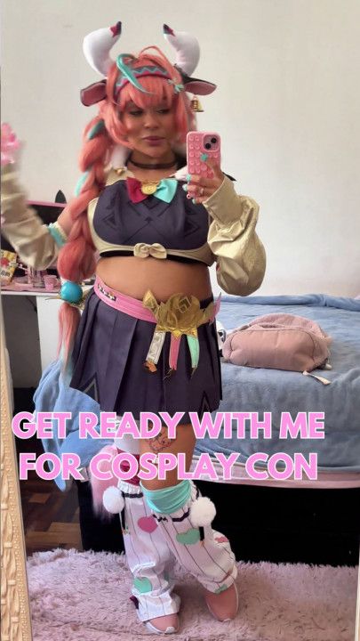 Getting Ready for Cosplay Con - Varesa Genshin Impact