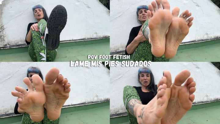 POV Foot Fetish - Lame Mis Pies Sudados