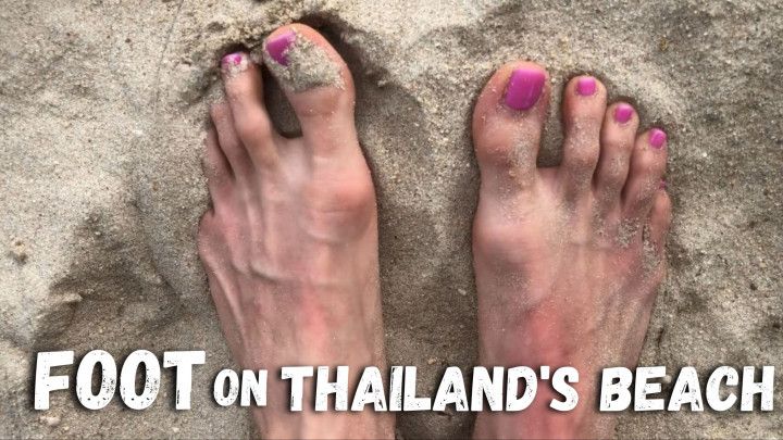 SFW Foot on Thailand's Beach