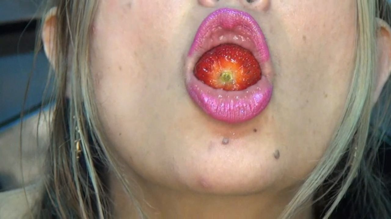 I Swallowed a Lot of Huge Strawberries