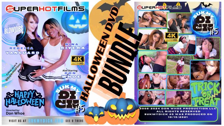 GET 3 FULL SCENES!!! Halloween DVD Bundle Suk My Dick 5