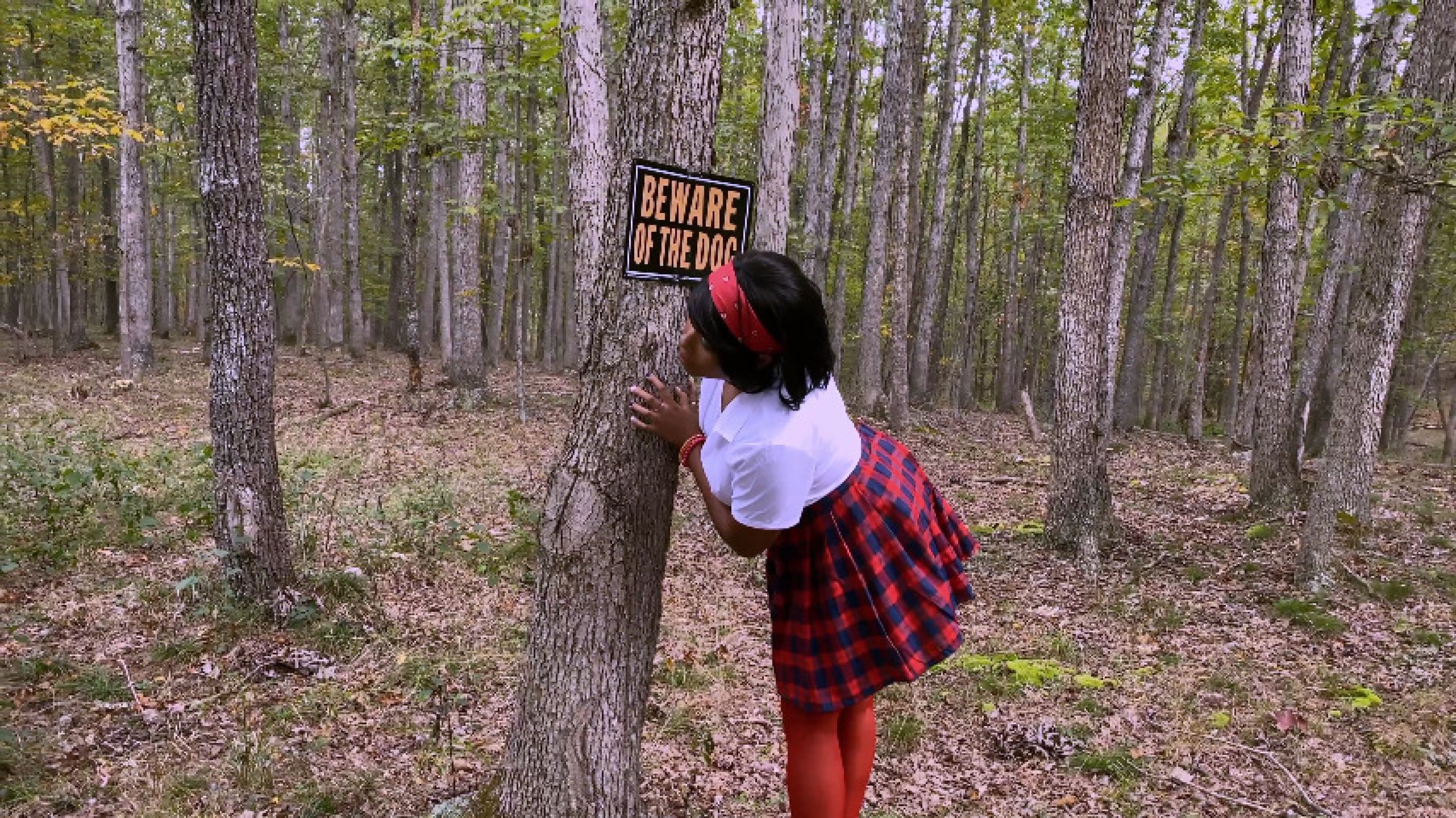 Sexy Nina Rivera Playing outside