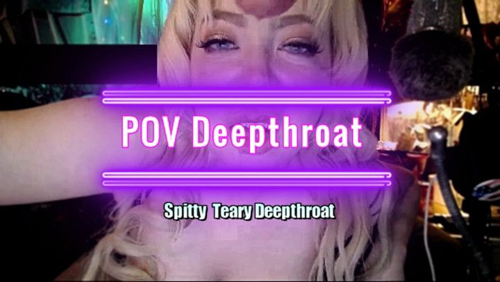 Spitty deepthroat all the way down
