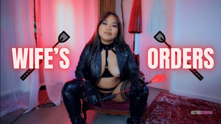 WIFE'S ORDERS -  HIRED DOMINATRIX