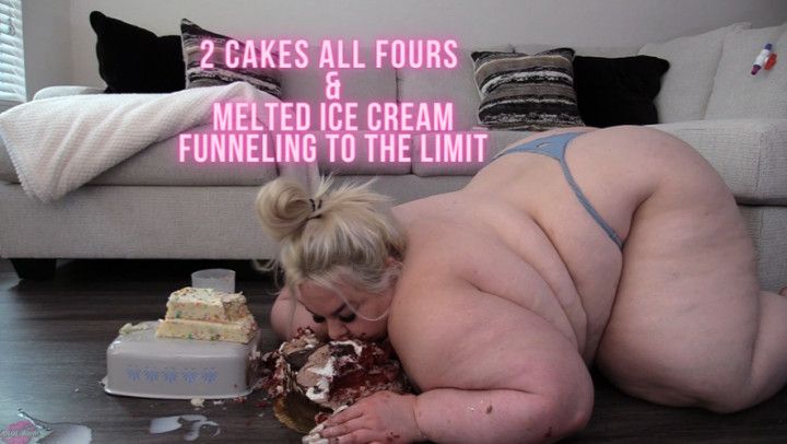 2 Cakes All Fours & Melted Ice Cream Funneling To The Limit