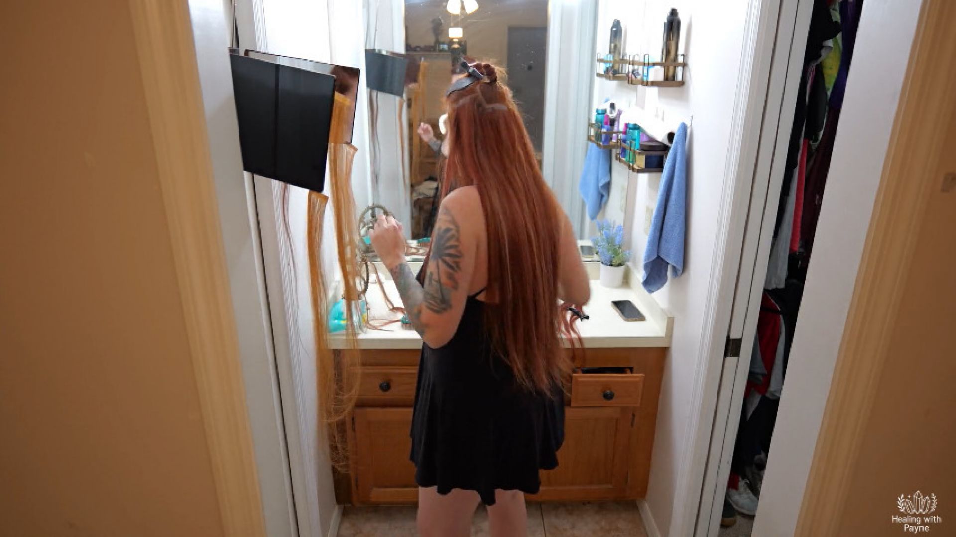 DIY Hair Extensions Take Out DYE Install Cut