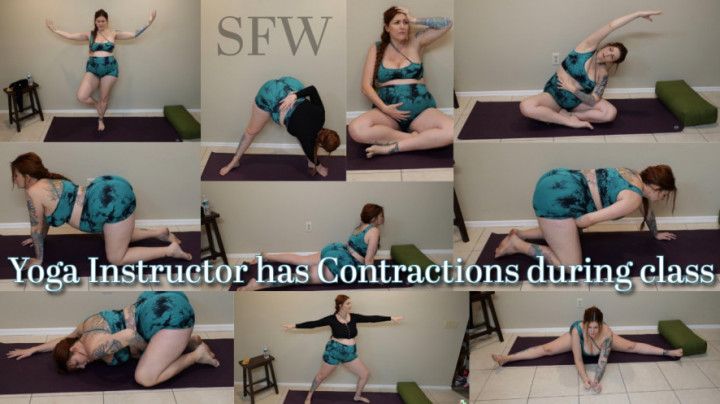 Pregnant Yoga Instructor has Contractions during Class