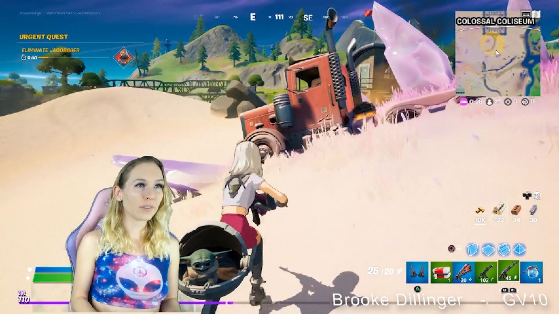 GV10 Fortnite Quests for XP Consume Corn at Steel Farm