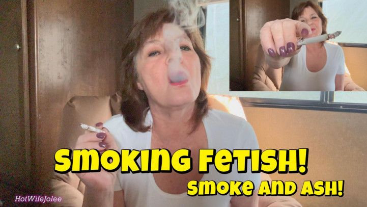 Smoking fetish Milf is having as Cigarette Smoke and Ash
