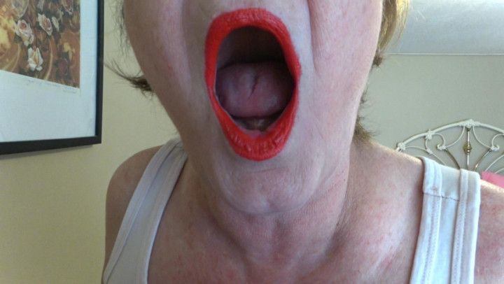 My sexy red luscious lips watch