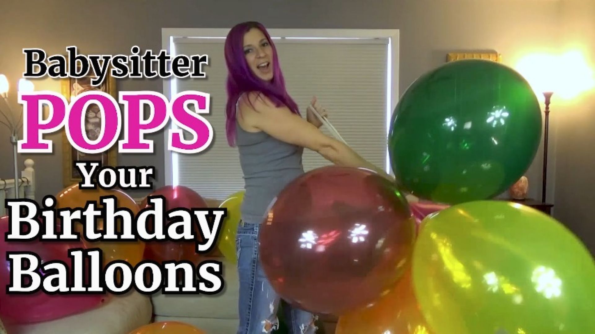 Babysitter Pops Your Birthday Balloons REMASTERED