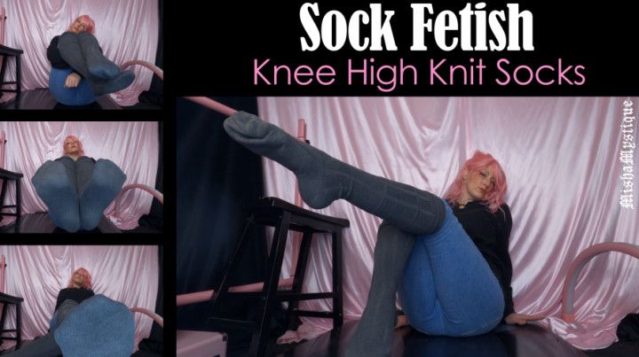 Sock Fetish: Knee High Knit Socks