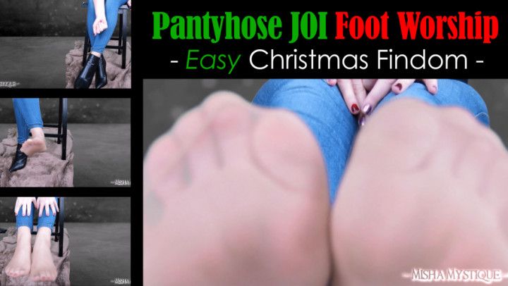 Pantyhose JOI Foot Worship: Easy Findom