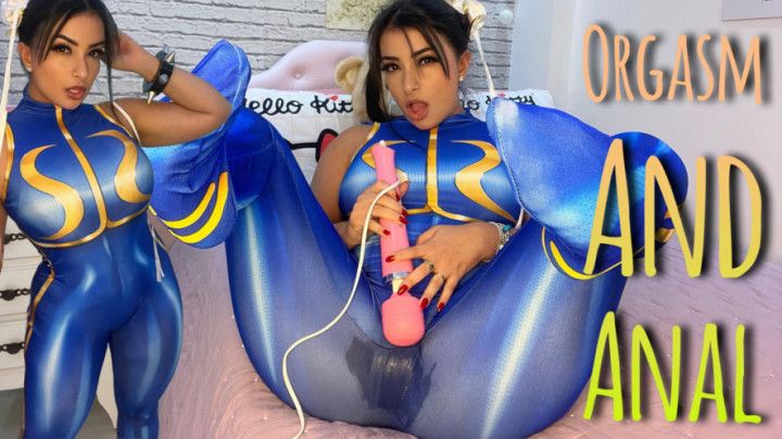 Chun Li cosplay cumming squirting ANAL