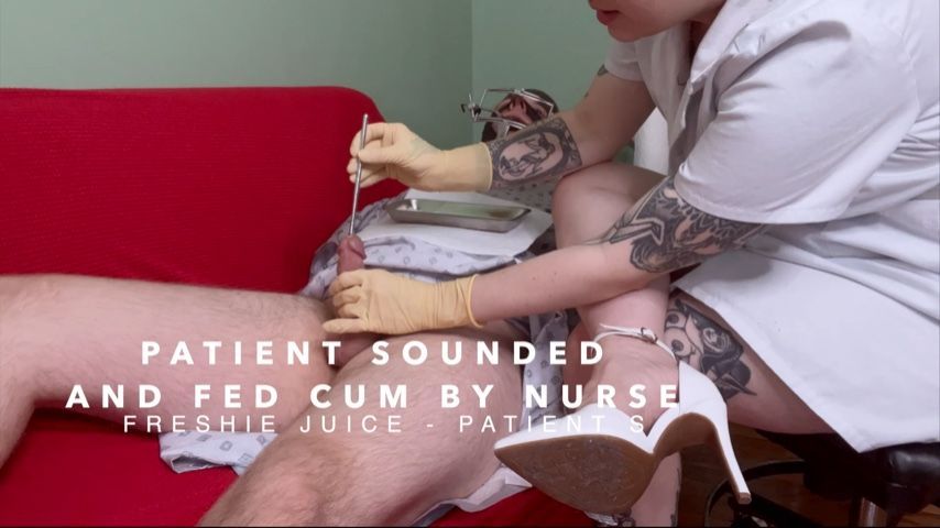 Sounding Handjob and Milked by Nurse