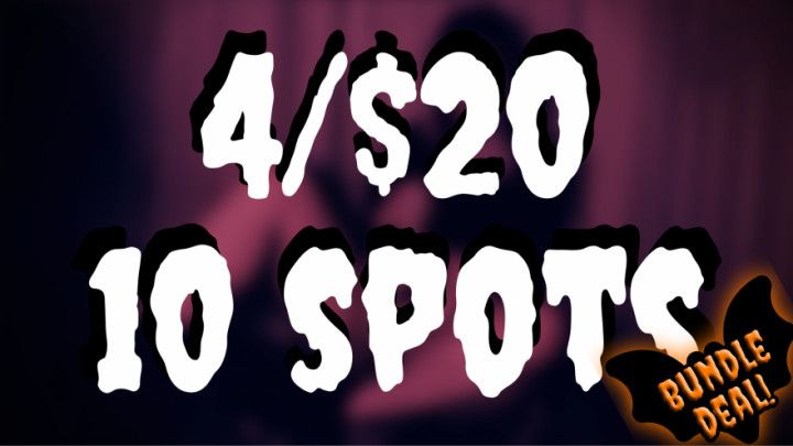 LTD DEAL: 10 SPOTS