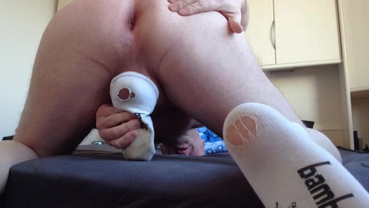 Dirty sperm jerk off sneaker socks