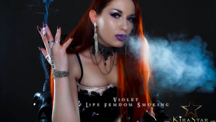 Violet Lips Femdom Smoking FHD