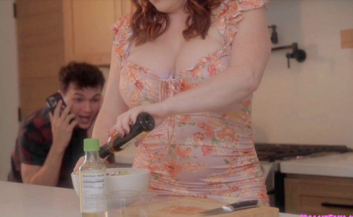 Pervy step-son Gets More Than He Bargained For