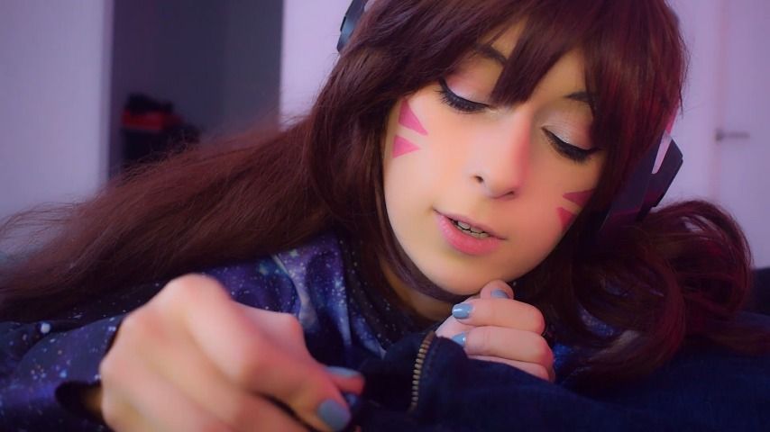 First &amp; only B/G Blowjob Cosplaying D.VA
