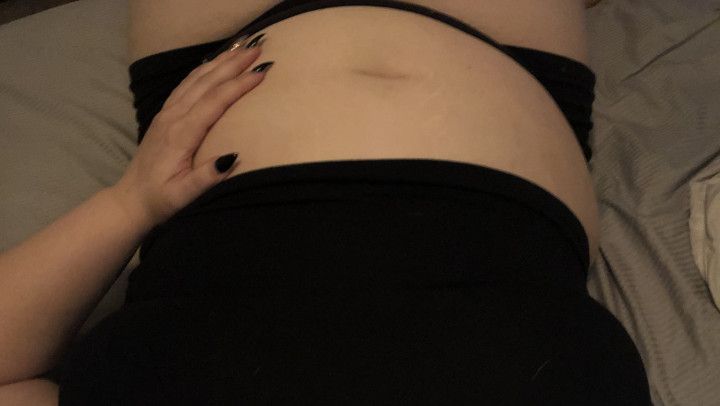 Cum on my Pregnant Belly