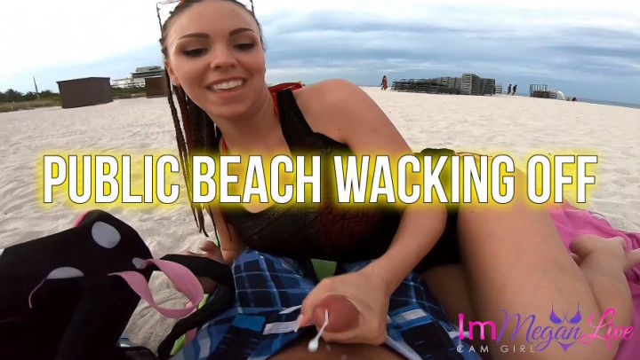 PUBLIC BEACH WACKING OFF