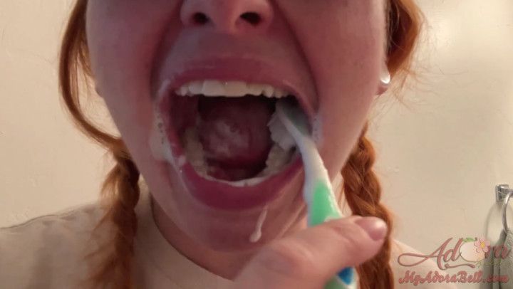 Teeth Brushing in Braids