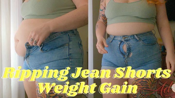 Ripping Jean Shorts Weight Gain GF